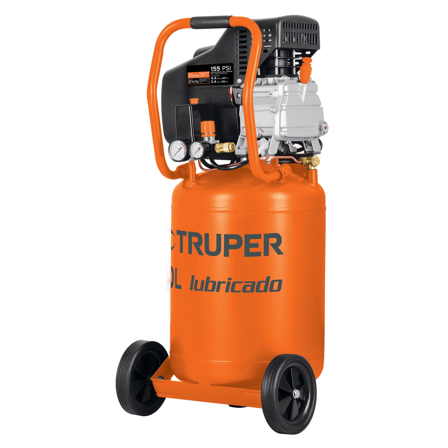COMP-50LV Compresor 50 litros, lubricado, vertical