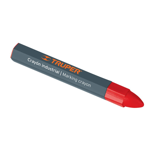 CRA-11R Crayón industrial rojo, 12 cm"