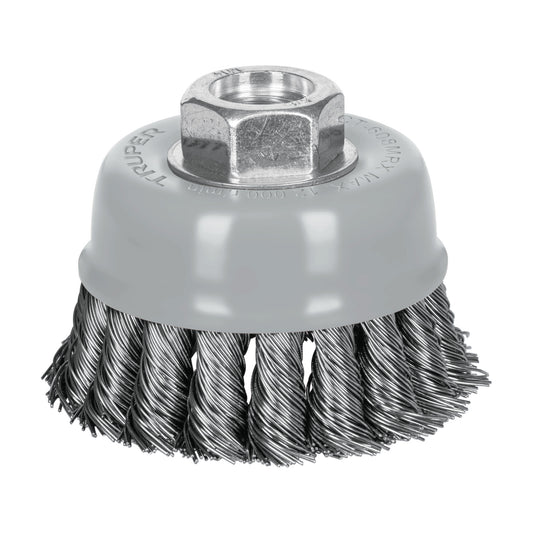 CT-608MRX Carda de copa, alambre trenzado grueso, 3', Multi rosca"