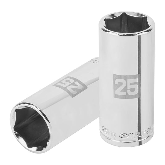 D-1225-ML Dado largo de 6 puntas, cuadro 1/2' de 25 mm"