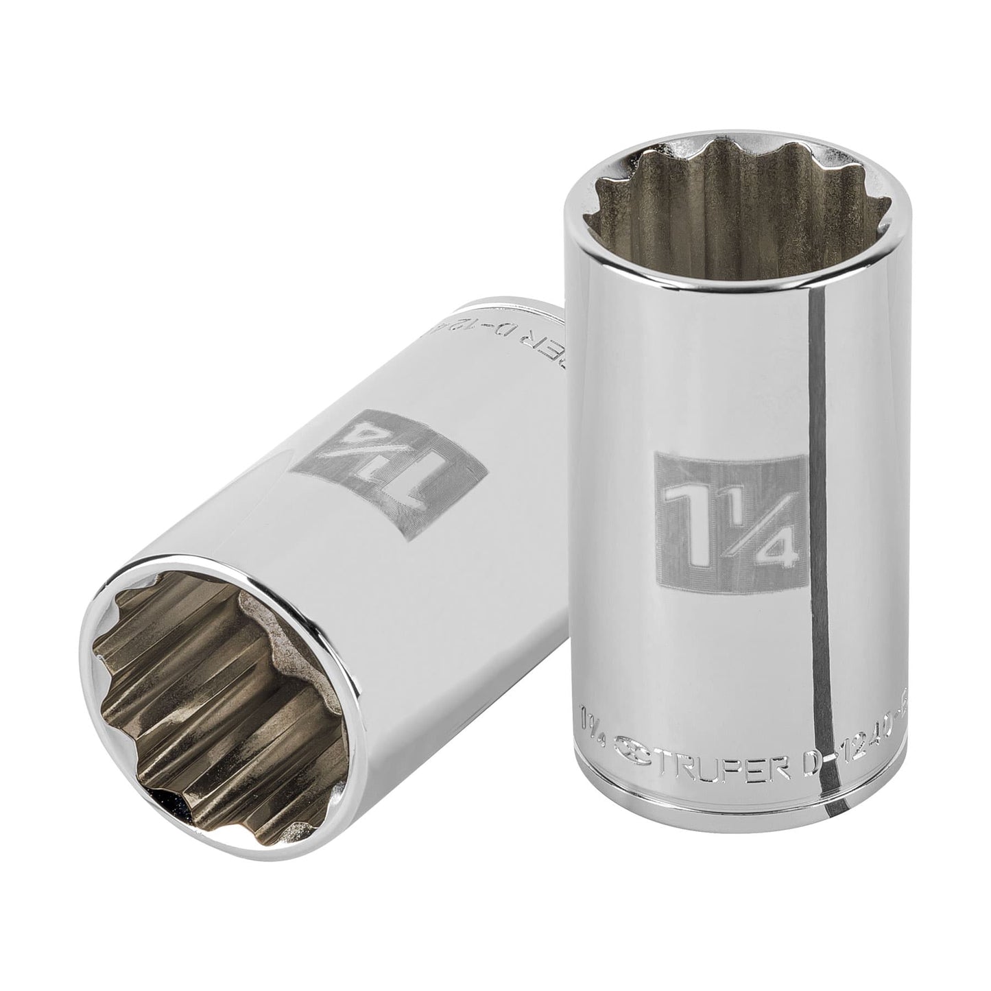 D-1240-EL Dado largo de 12 puntas, cuadro 1/2' de 1-1/4'"