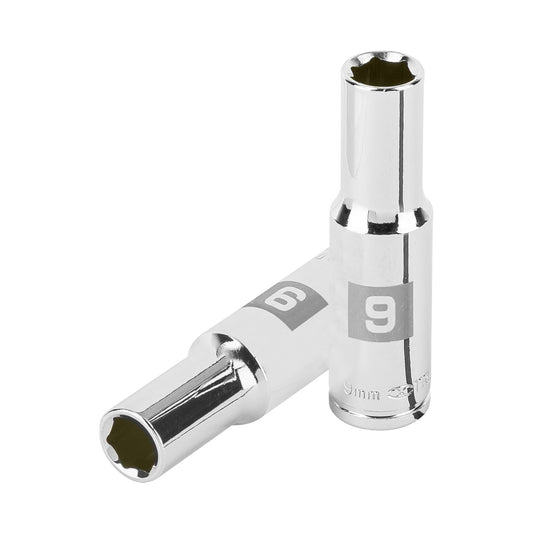 D-3809-HM-L Dado largo de 6 puntas, cuadro 3/8' de 9 mm"