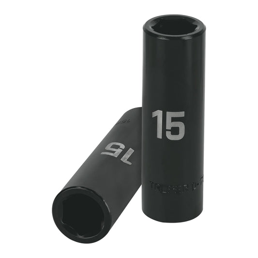 D-7315-ML Dado de impacto, largo, 6 puntas, cuadro 1/2' de 15mm"