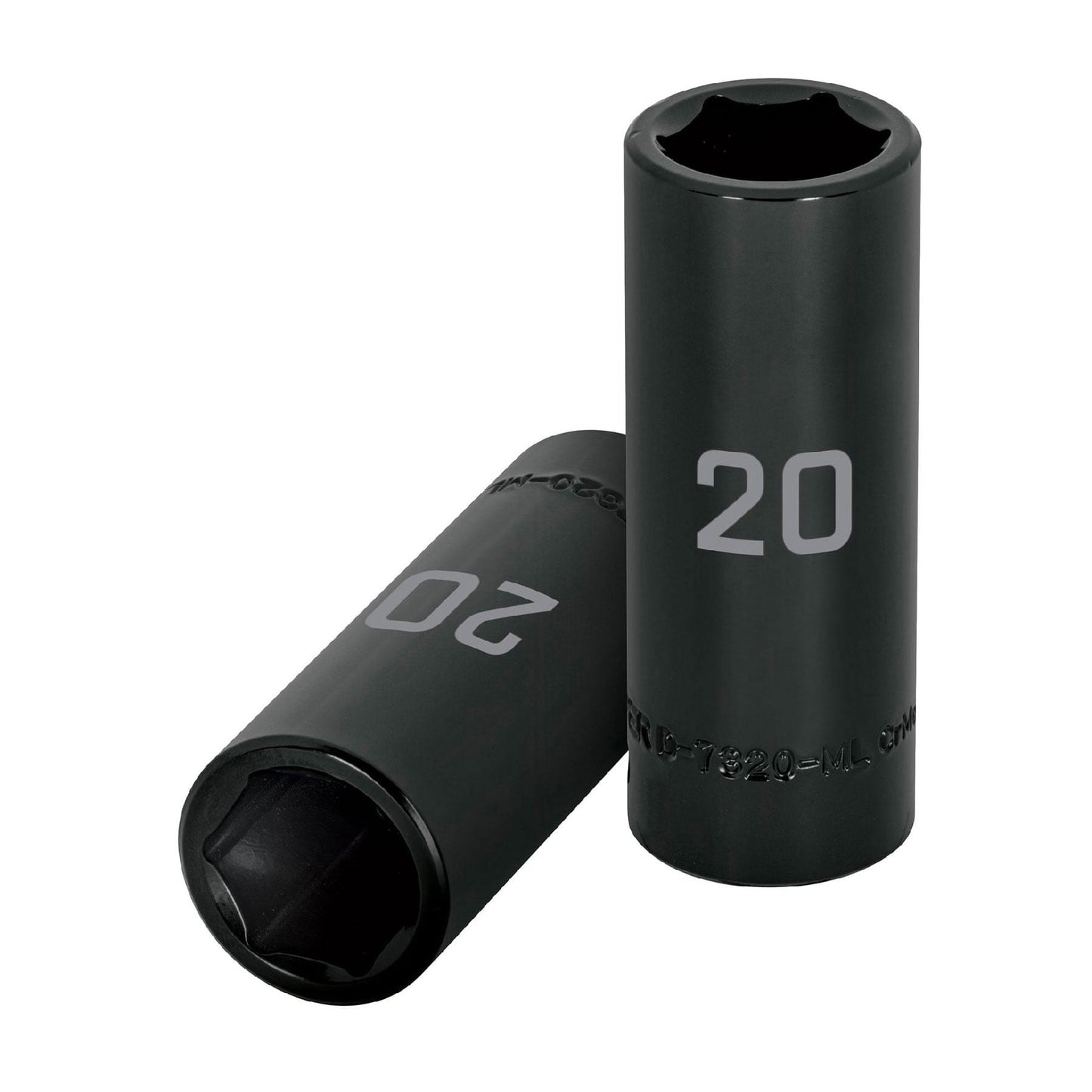 D-7320-ML Dado de impacto, largo, 6 puntas, cuadro 1/2' de 20mm"