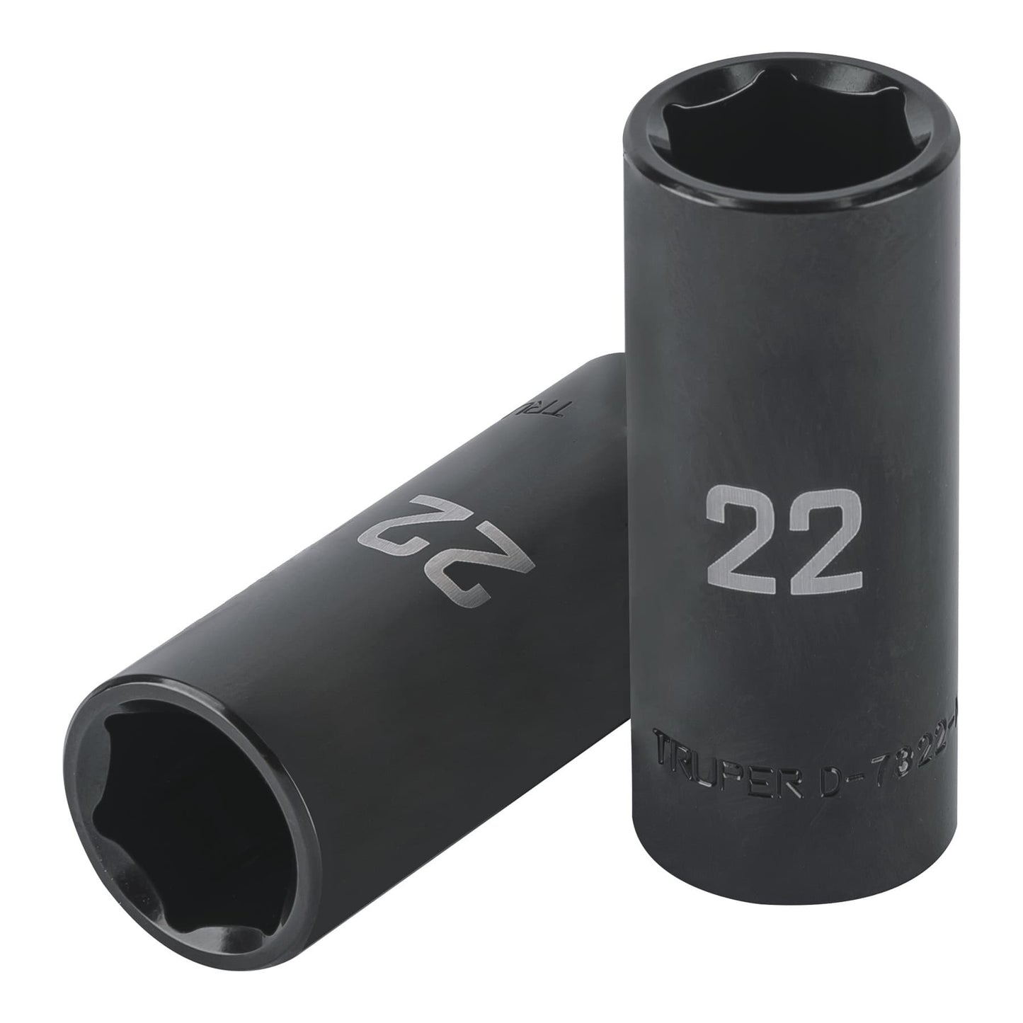 D-7322-ML Dado largo de impacto de 22mm, 6 puntas, cuadro 1/2'"