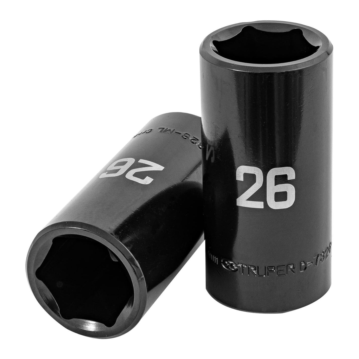 D-7326-ML Dado largo de impacto de 26mm, 6 puntas, cuadro 1/2'"