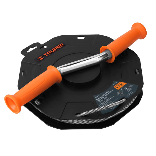 DECAB-45 Destapacaños barreno con manivela 1/4' x 15 ft