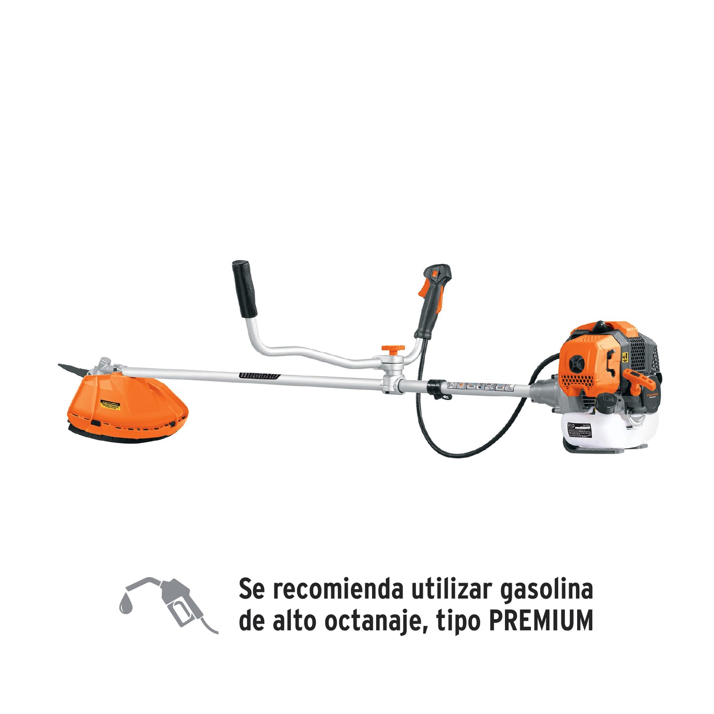 DES-520 Desmalezadora a gasolina 52 cc mango 'bici', 18' corte"