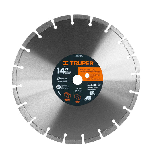 DID-3140C Disco de diamante, 14' para concreto"