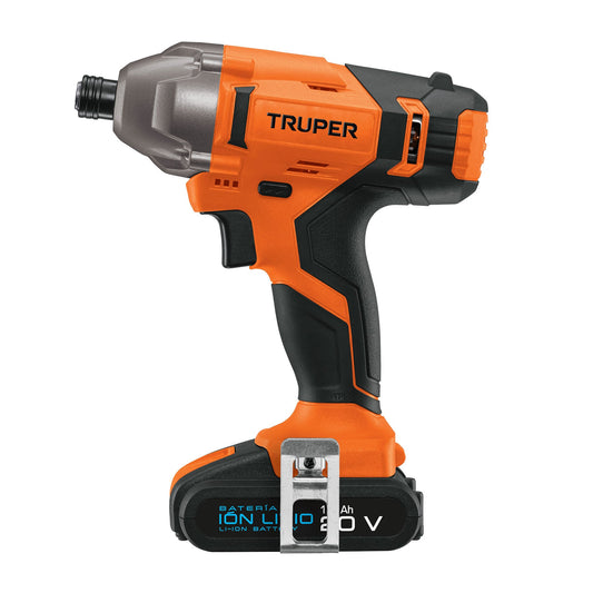 DIMI-20A Destornillador de impacto 1/4', batería ion litio 20 V"