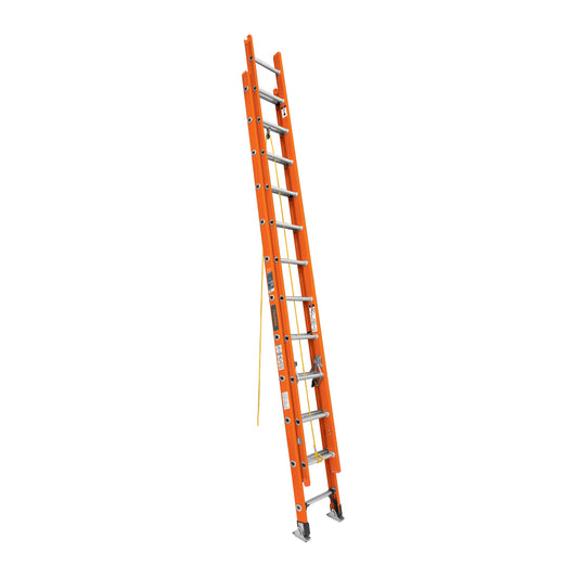 ESE-224FV Escalera de extensión, tipo II, 24 peldaños, fibra de vidrio"