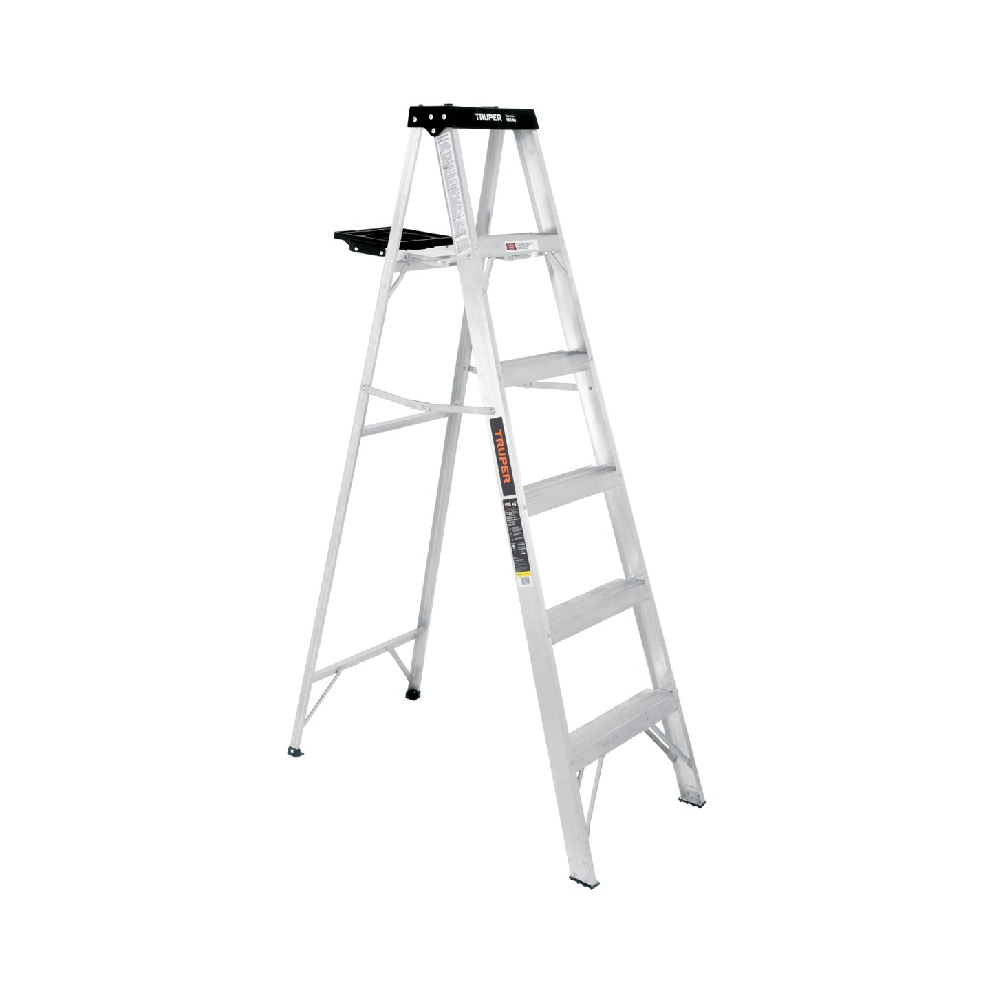 EST-35 Escalera tipo tijera T3 con 5 escalones, con bandeja