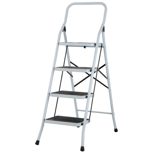 ESTU-4P Escalera tubular, plegable, 4 peldaños, Pretul