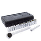 Jgo dados acc 1/4" mm 15pz