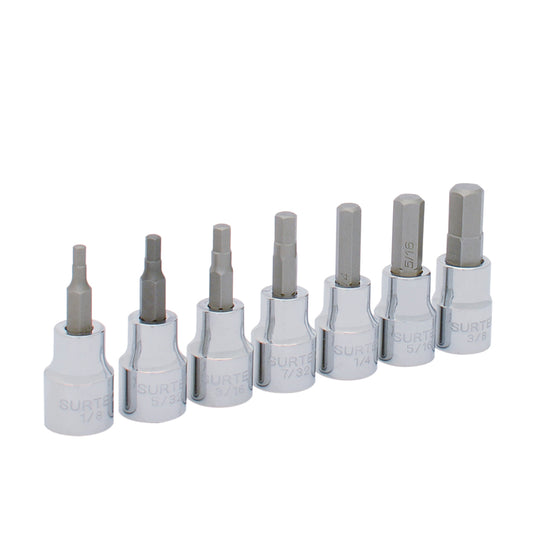 Jgo dados pta hex 3/8" pg 7pz