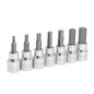 Jgo dados pta hex 3/8" mm 7pz
