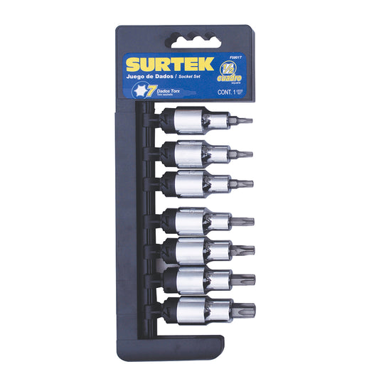 Jgo dados pta torx 1/2" 7pz