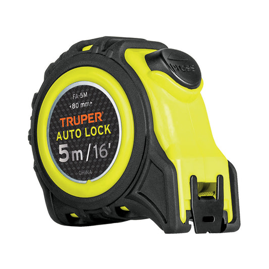 FA-5M Flexómetro Auto Lock, 5 m, cinta 19 mm"