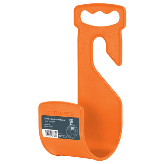 GA-MA-N Gancho plástico para manguera de jardín, naranja"
