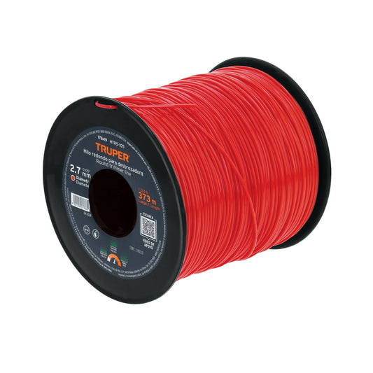 HTR5-105 Hilo redondo para guadañadora, carrete, 373 m, 2.7 mm
