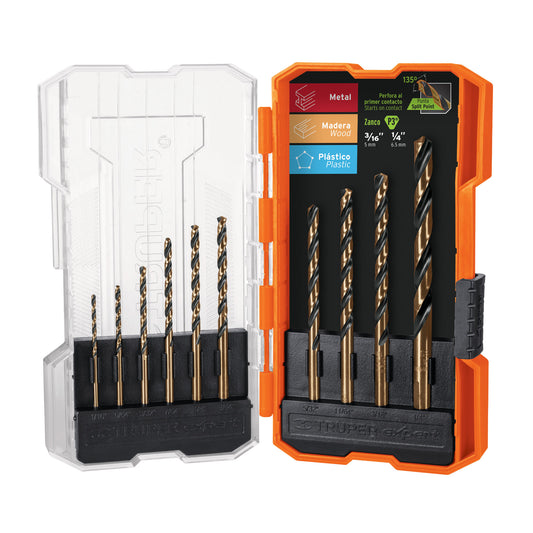 JBAV-10 Juego de brocas de alta velocidad, 10 piezas