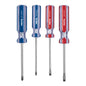 JD-4TP Juego de destornilladores, 4 piezas, mango PVC, Pretul