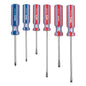 JD-6TP Juego de destornilladores, 6 piezas, mango PVC, Pretul