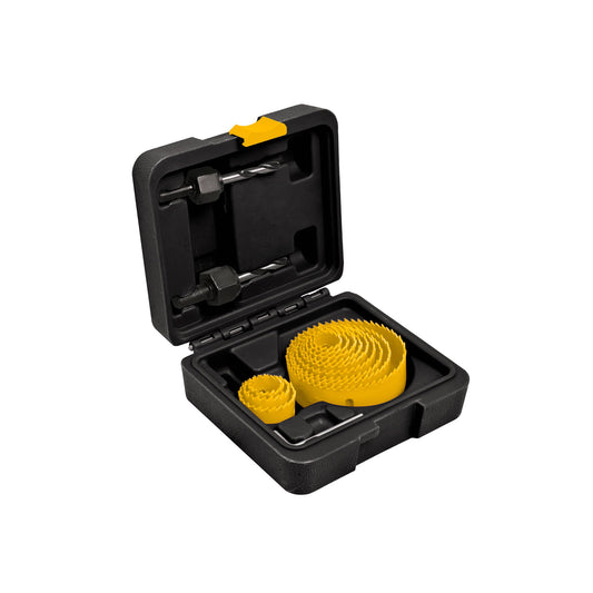 KIT-14P Juego de brocasierras de acero al carbono, 15 pzas, Pretul