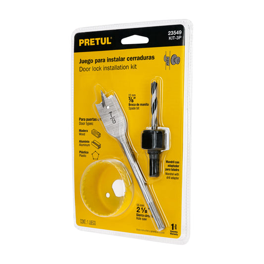 KIT-3P Kit de 3 sierras cortacírculos para madera, Pretul