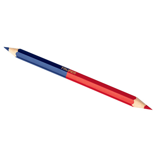 LAP-18B Lápiz bicolor grueso para carpintero, 18cm"