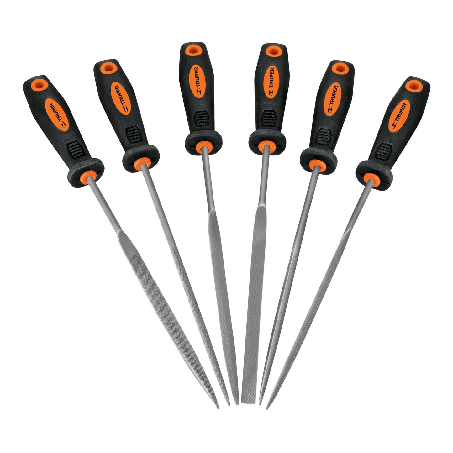 LIJO-6X Limas para joyero, 6 piezas, con mango