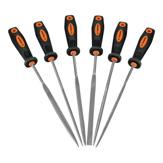 LIJO-6X Limas para joyero, 6 piezas, con mango