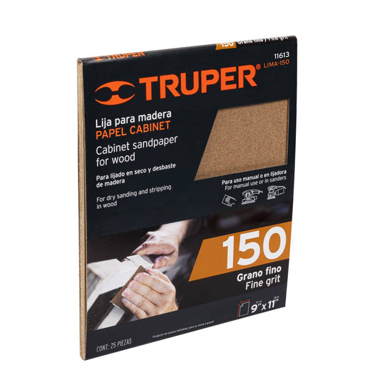 LIMA-150 Lija para madera papel cabinet, grano 150"