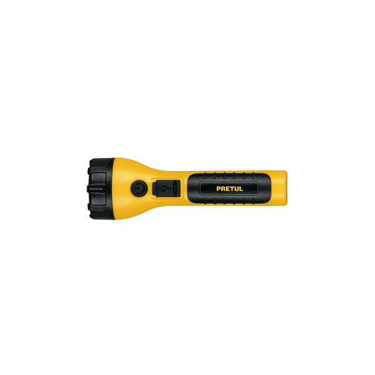 LIRE-120P Linterna plástica recargable de LED, 120 lúmenes, Pretul"