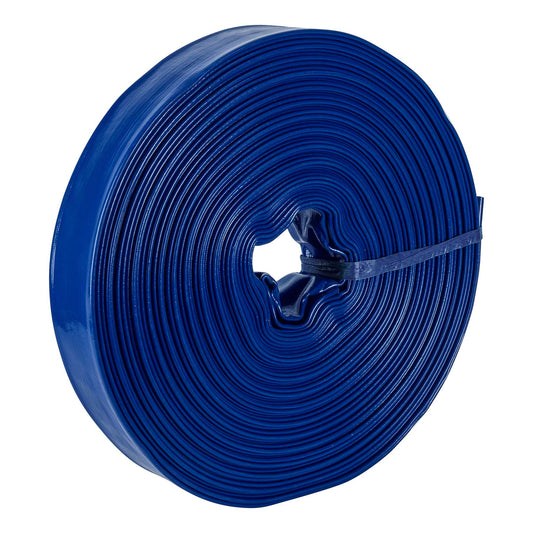 M25D Manguera plana p/descarga de agua, PVC flexible, 2' x 50 m"