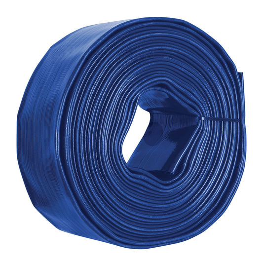 M310D Manguera plana p/descarga de agua, PVC flexible, 3' x 100 m"