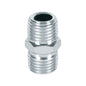 NIPLE-P Niple tipo macho-macho de acero cromado, 1/4 NPT, Pretul