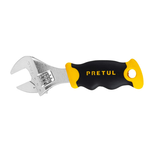 PECO-5P Llave ajustable (perico corto), cromado 5', con grip"