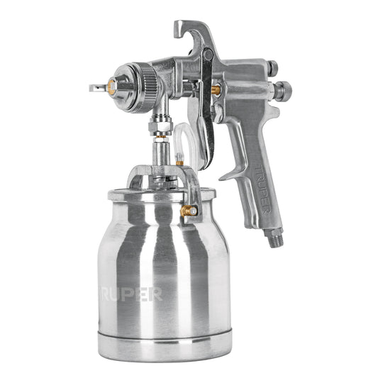 PIPI-310 Pistola p/pintar succión HVHP, vaso alum, 1.8mm, 2 perillas