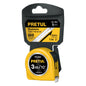 PRO-3MEB Flexómetro, amarillo, 3m,cinta 1/2", Pretul,tarjeta plástica