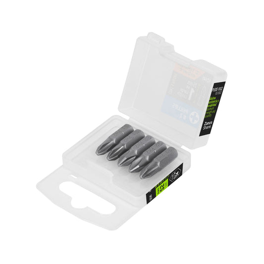 PUDE-1102 Puntas Phillips #2, 1', estuche con 5 piezas, Expert"