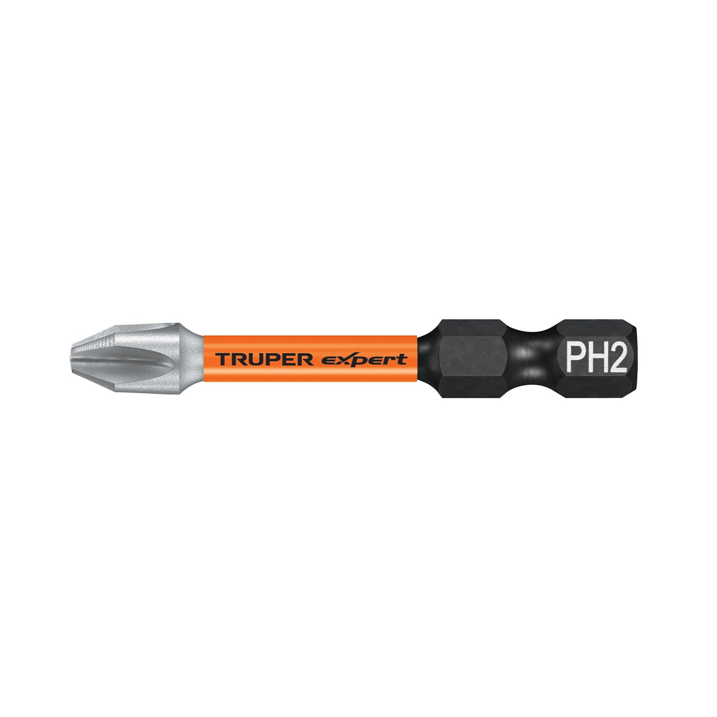 PUDE-1202I Juego de 5 puntas de impacto Phillips PH2 x 2',Truper Expert"