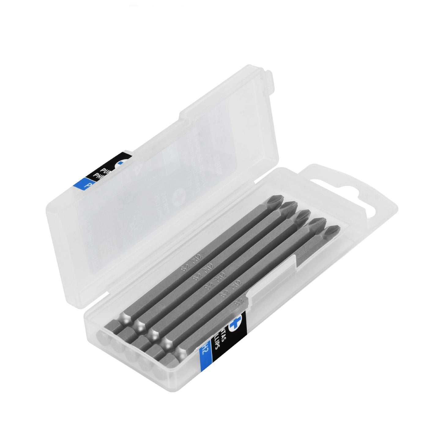 PUDE-1402 Puntas para desarmador Philips #2 largo 4', 5 pzas, Expert"