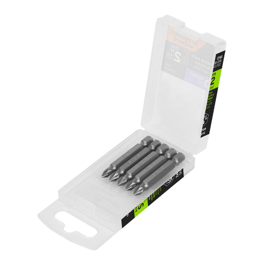 PUDE-2201 Puntas Pozidriv #1, 2', estuche con 5 piezas, Expert"