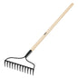 R-12AL-P Rastrillo jardinero, 12 dientes, Pretul