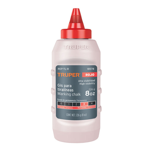 REP-TL-R Tinta roja para cimbra, alta visibilidad