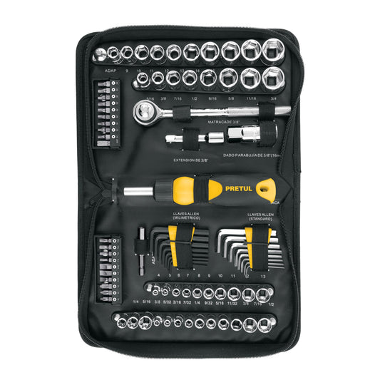SET-85 Juego de herramientas, 85 piezas, Pretul