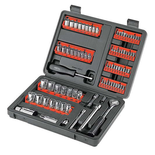 SET-90 Set de puntas y copas, 90 piezas, Pretul