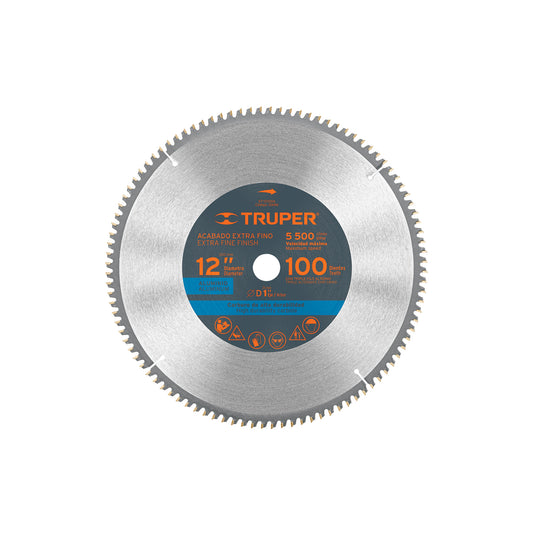ST-12100A Disco sierra p/aluminio 12", 100 dientes, centro 1"