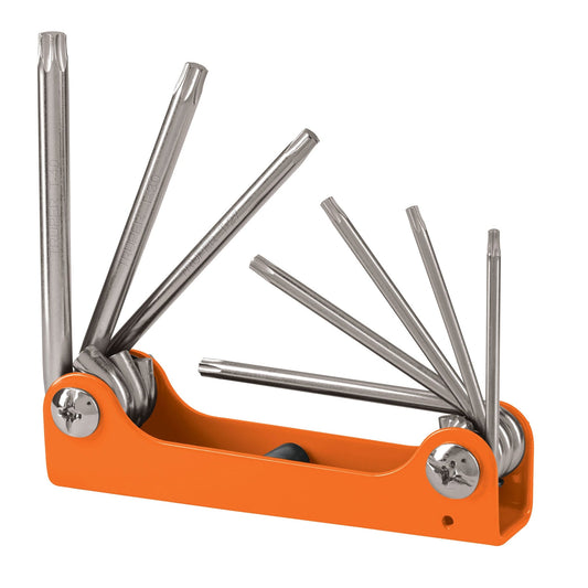 TORX-8 Juego de 8 llaves torx tipo navaja, cuerpo de lámina